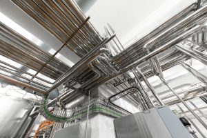 A system-wide view of industrial piping infrastructure—highlighting the critical role of pipe supports in maintaining flow, alignment, and safety